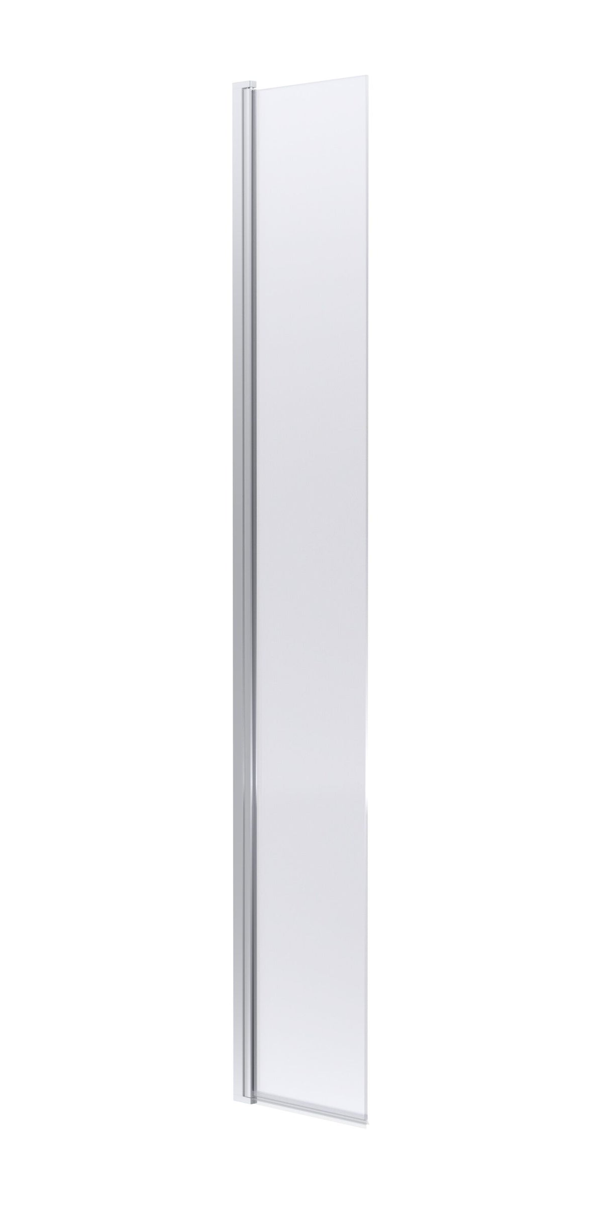 Modern Splash 300mm Chrome Hinged Flipper Screen 8mm Glass