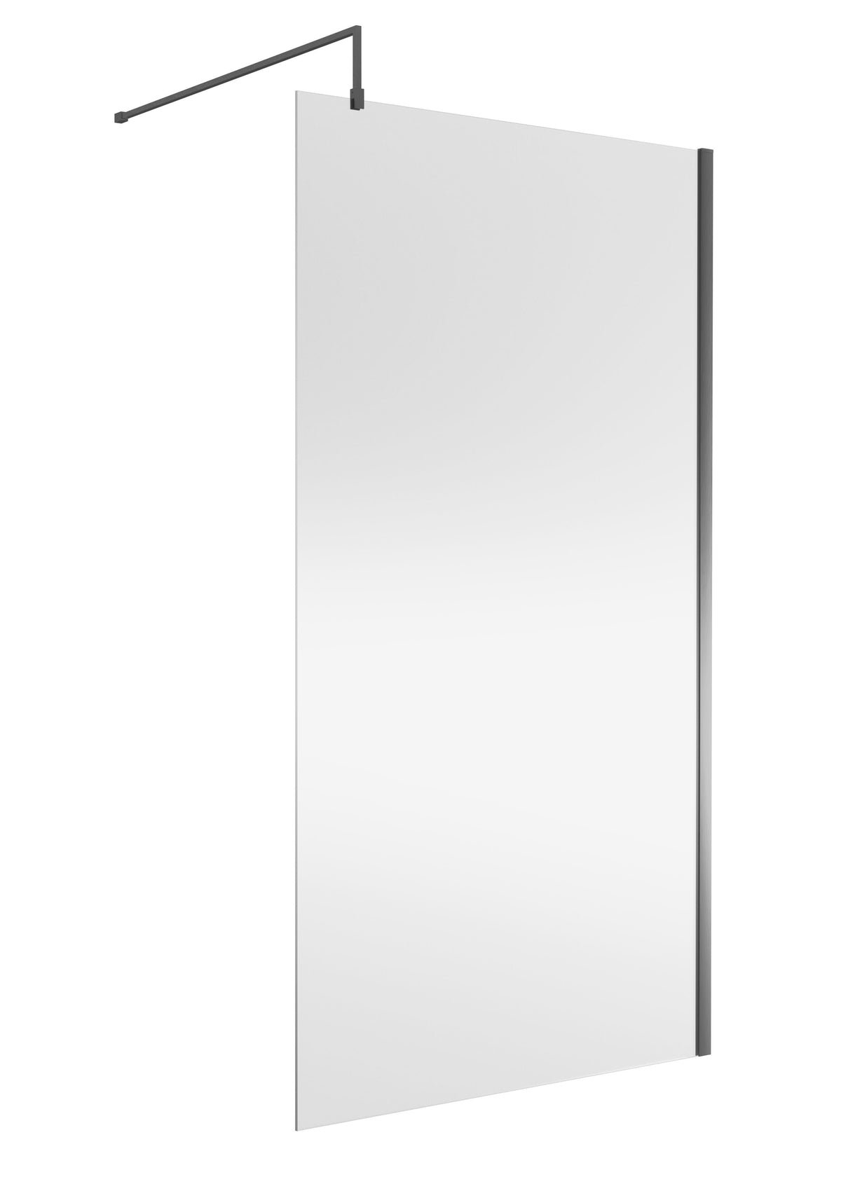 Modern Splash 1100mm Brushed Pewter Wetroom Panel