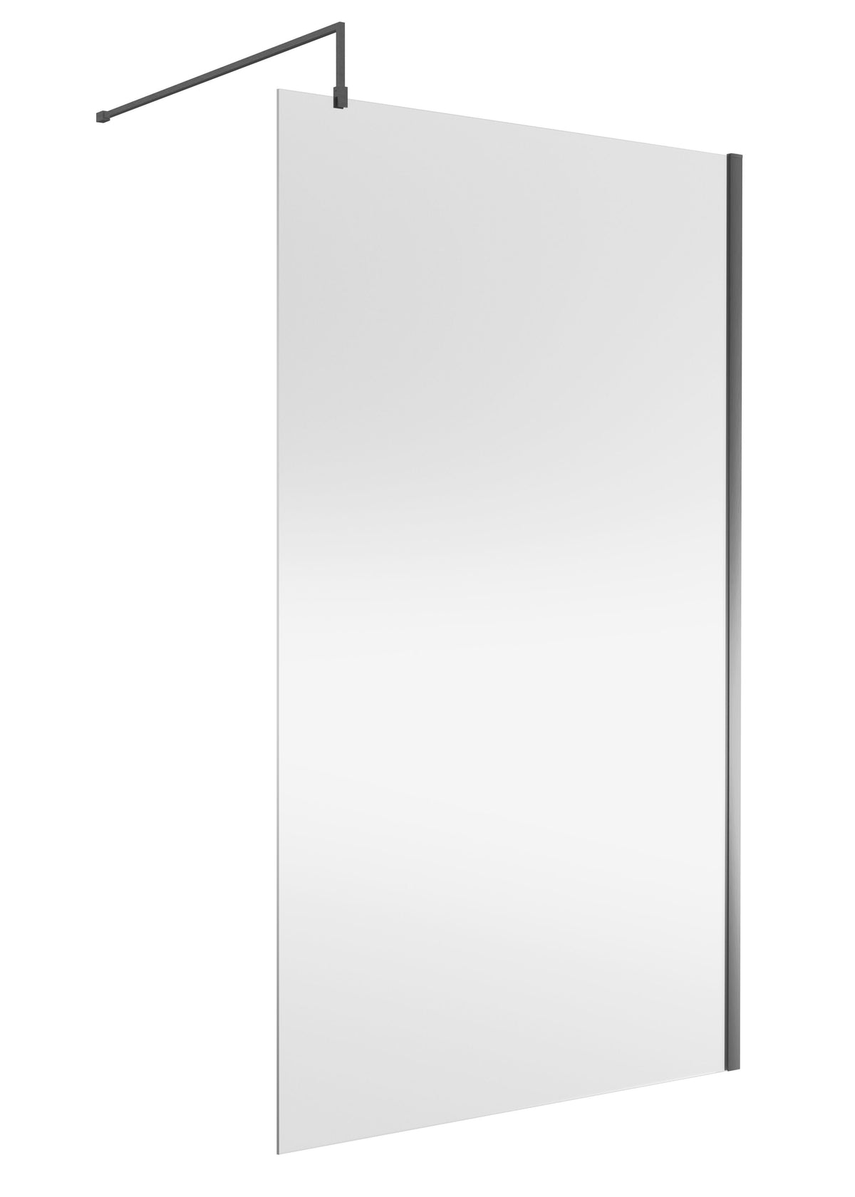 Modern Splash 1200mm Brushed Pewter Wetroom Panel