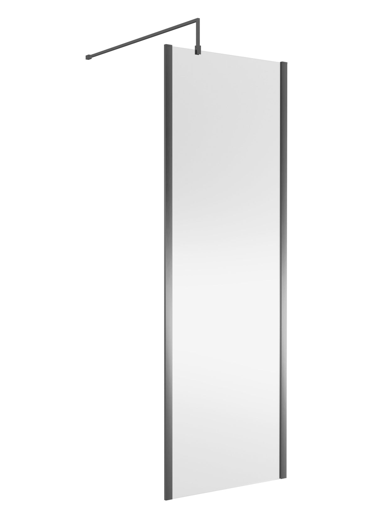 Modern Splash 700mm Brushed Pewter Outer Frame Wetroom Panel