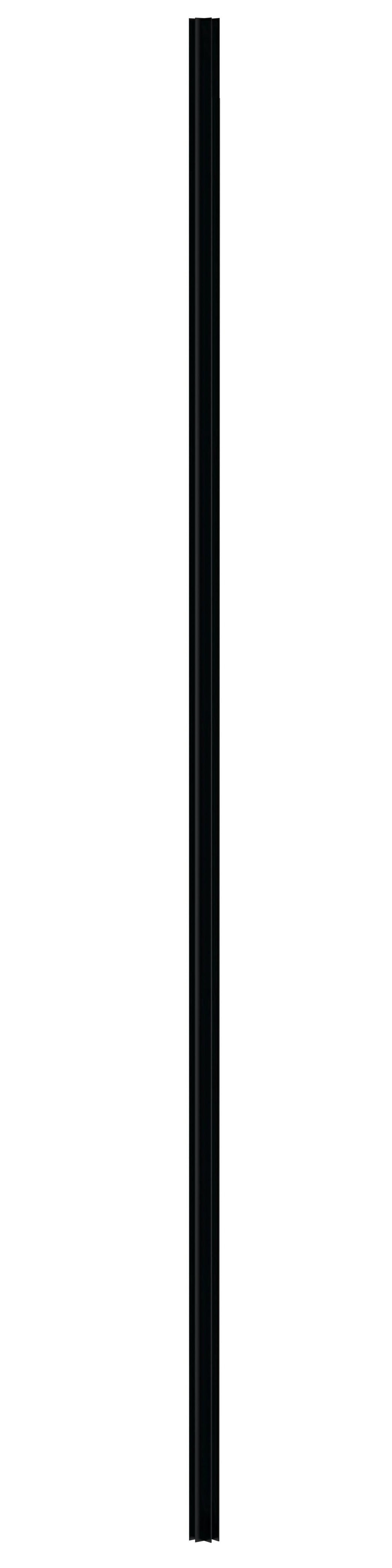 Modern Splash Matt Black 1950mm Wetroom Profile Kit for L Shape Return Screens