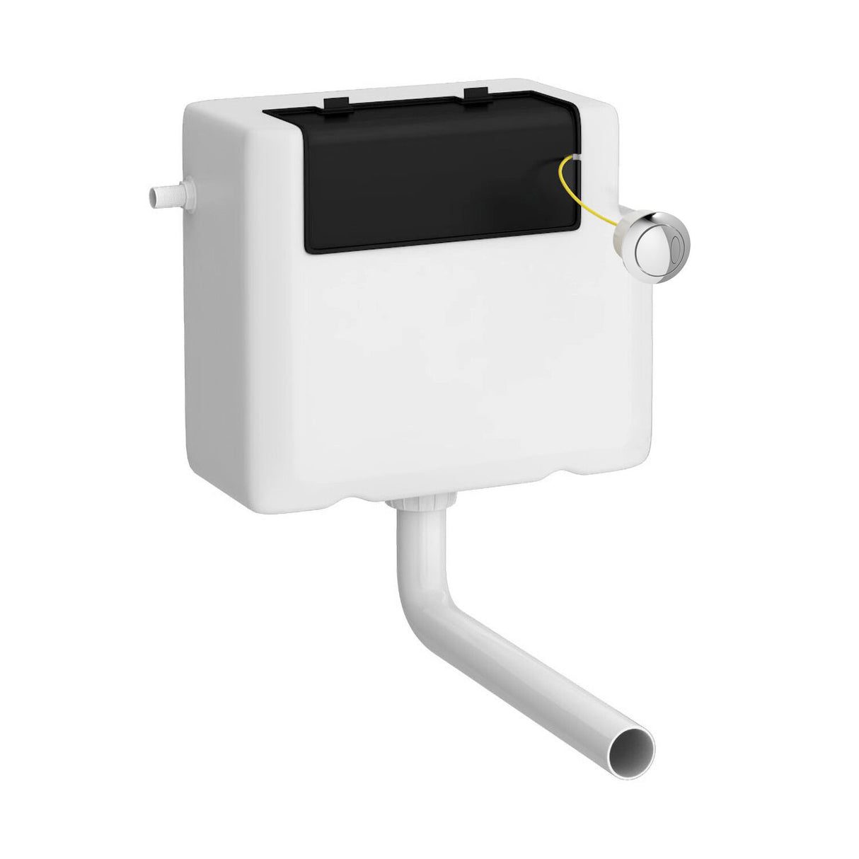 White Dual Flush Side Inlet Concealed Cistern