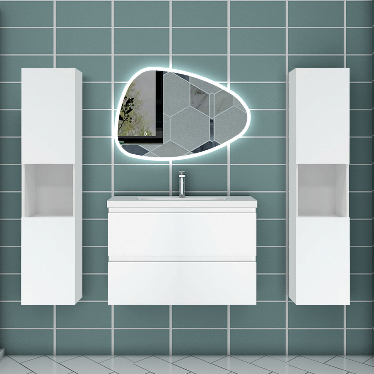 Modern Splash Led Mirror- BM-HDSD02