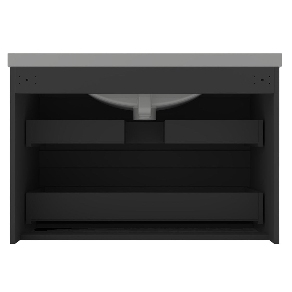 Modern Splash Grey Wall Mounted Vanity Units-Y-244B+Y-T-80A