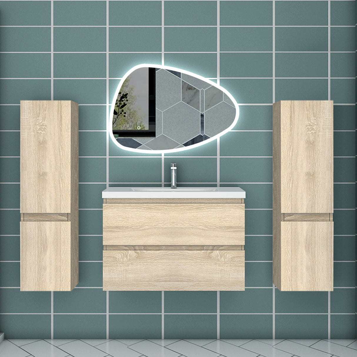 Modern Splash Led Mirror- BM-HDSD02