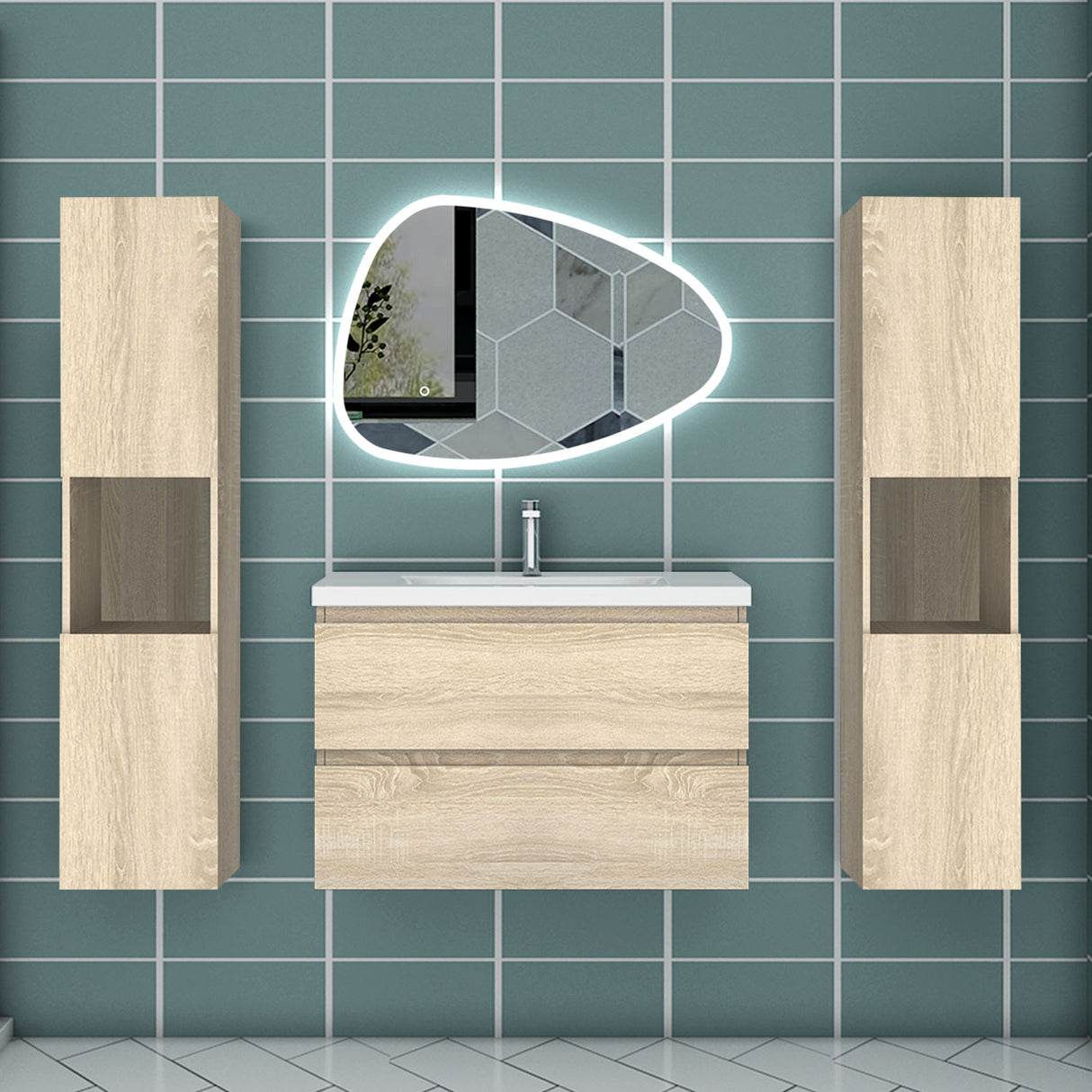 Modern Splash Led Mirror- BM-HDSD02