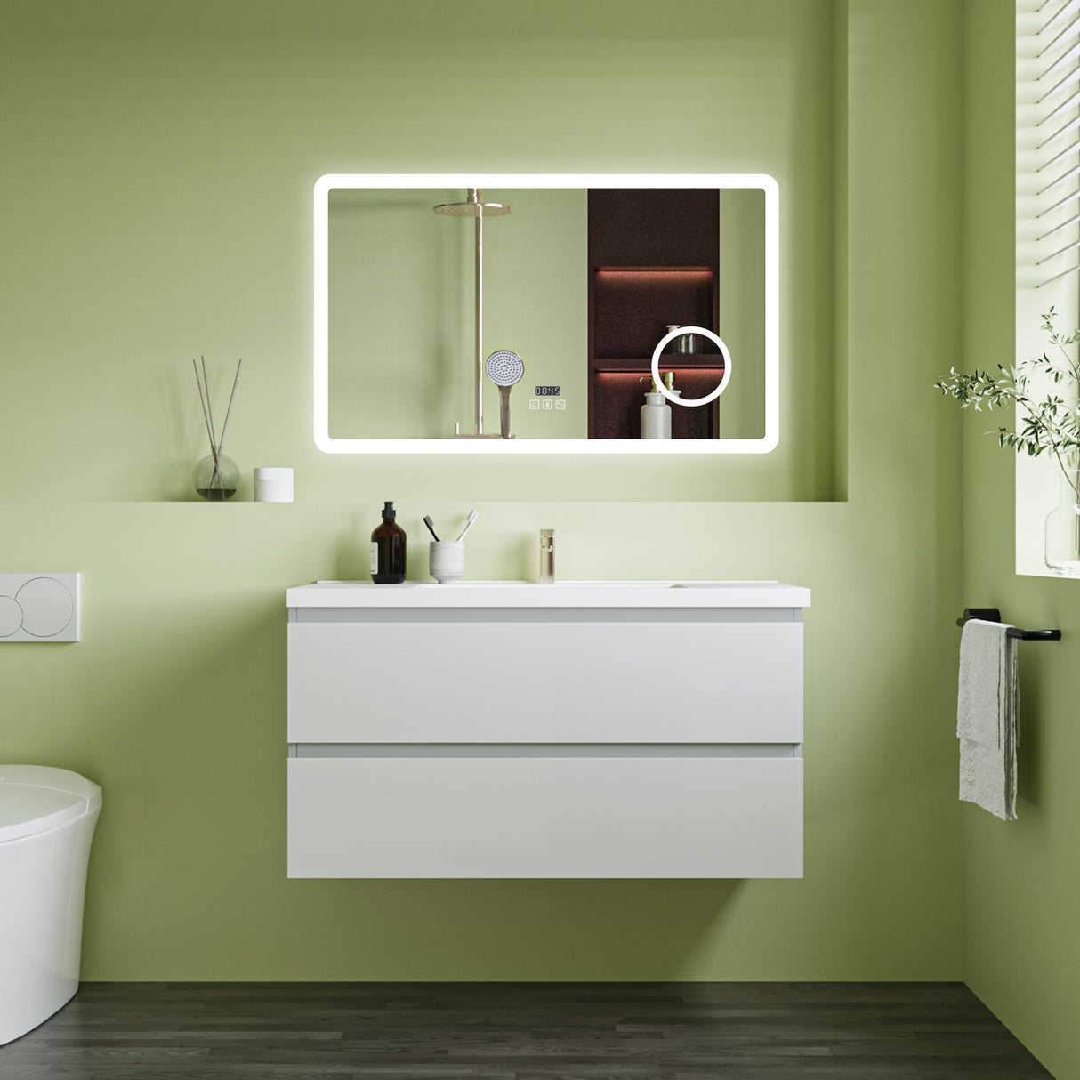 Modern Splash Led Mirror- BM-HD1505BSTM