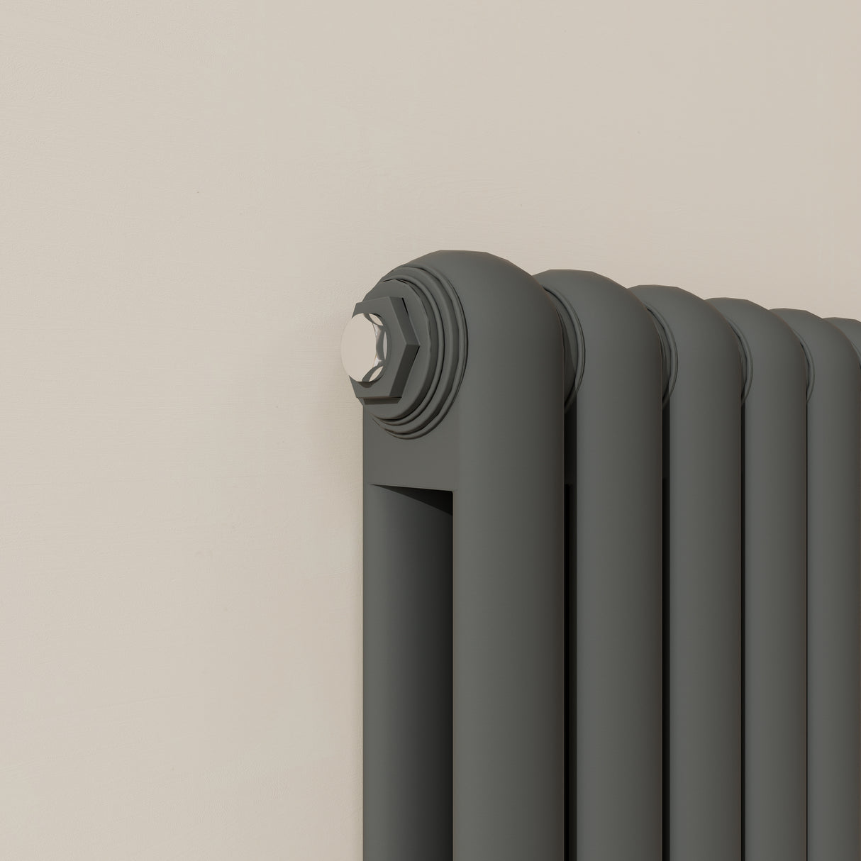 Modern Splash Vertical Round Tube Cast Iron Radiator 600x1584mm Double