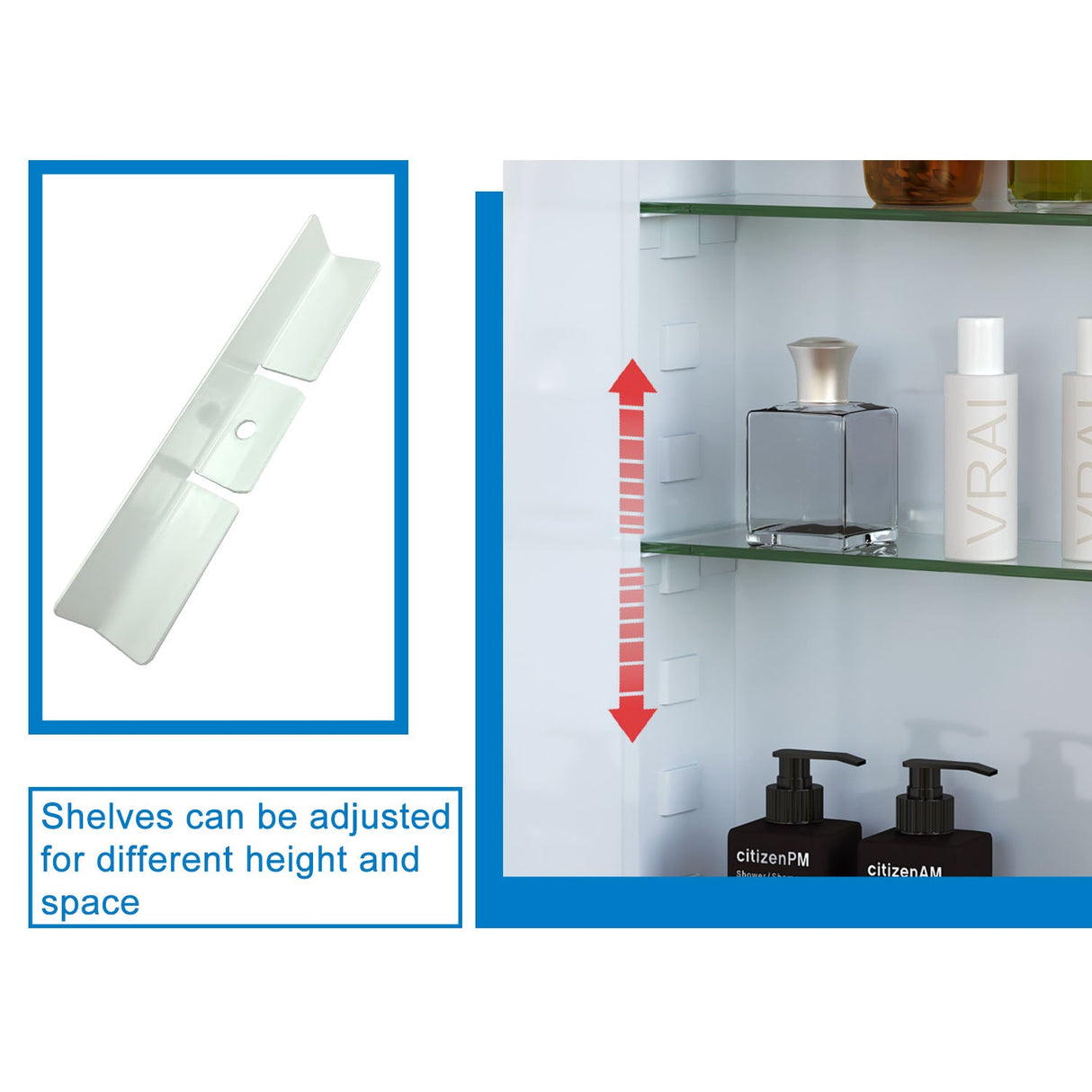 Modern Splash LED Rectangle Mirror