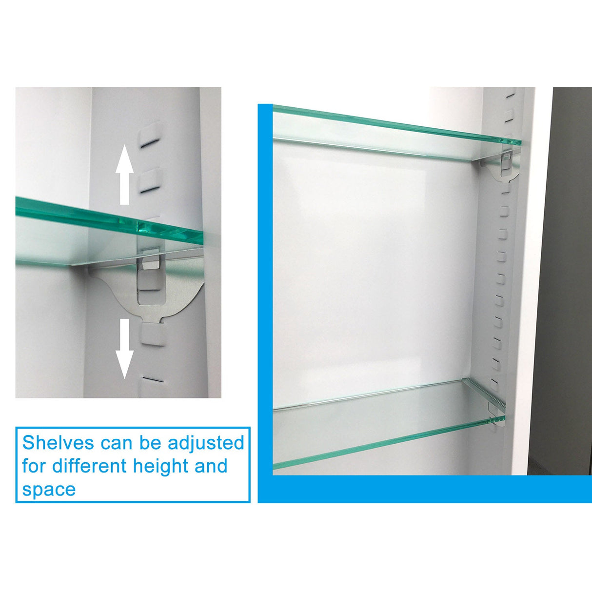 Modern Splash LED Bathroom Cabinet with Mirror Demister Shaver Socket