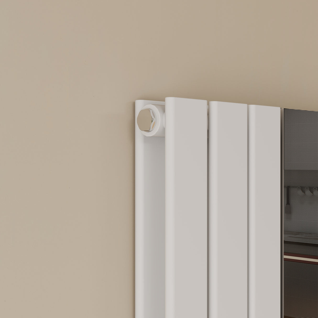 Modern Splash Vertical Flat Panel Mirror Radiator 1800x553mm Double