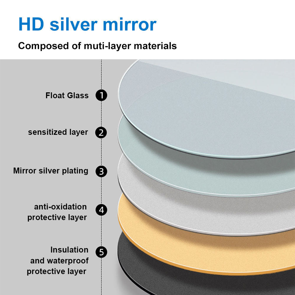 Modern Splash LED Round Mirror-BM-HD1701-L