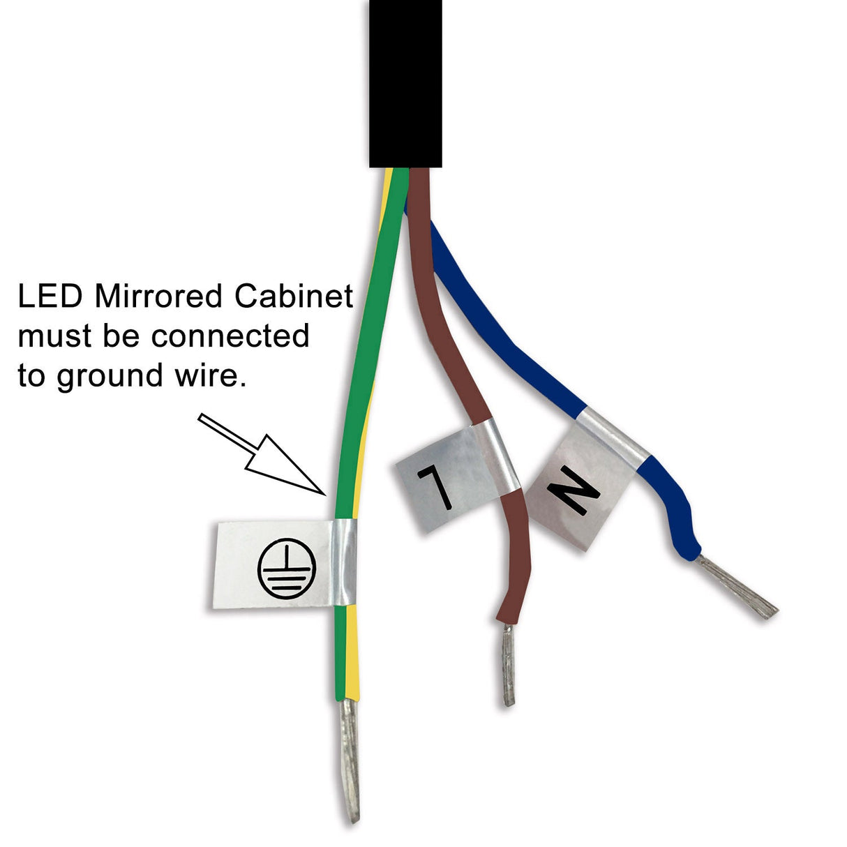 Modern Splash LED Bathroom Cabinet with Mirror Demister Shaver Socket