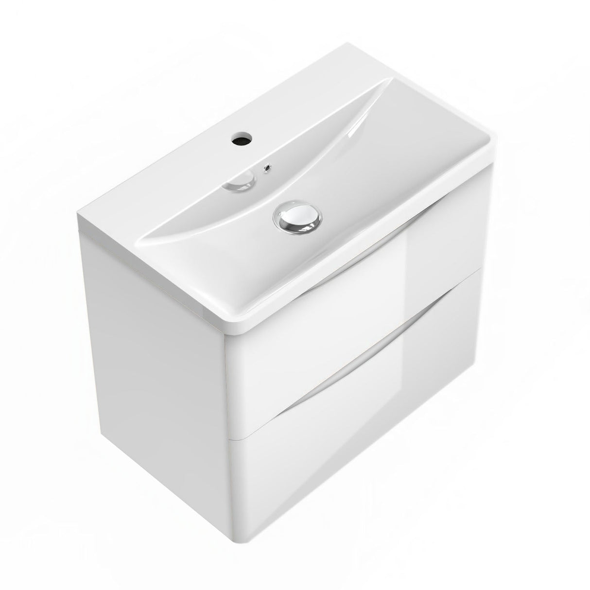 Modern Splash White Wall Hung Vanity Units