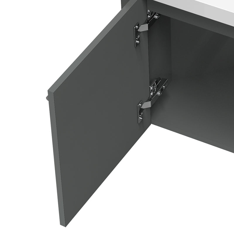 Modern Splash White Corner Vanity Units