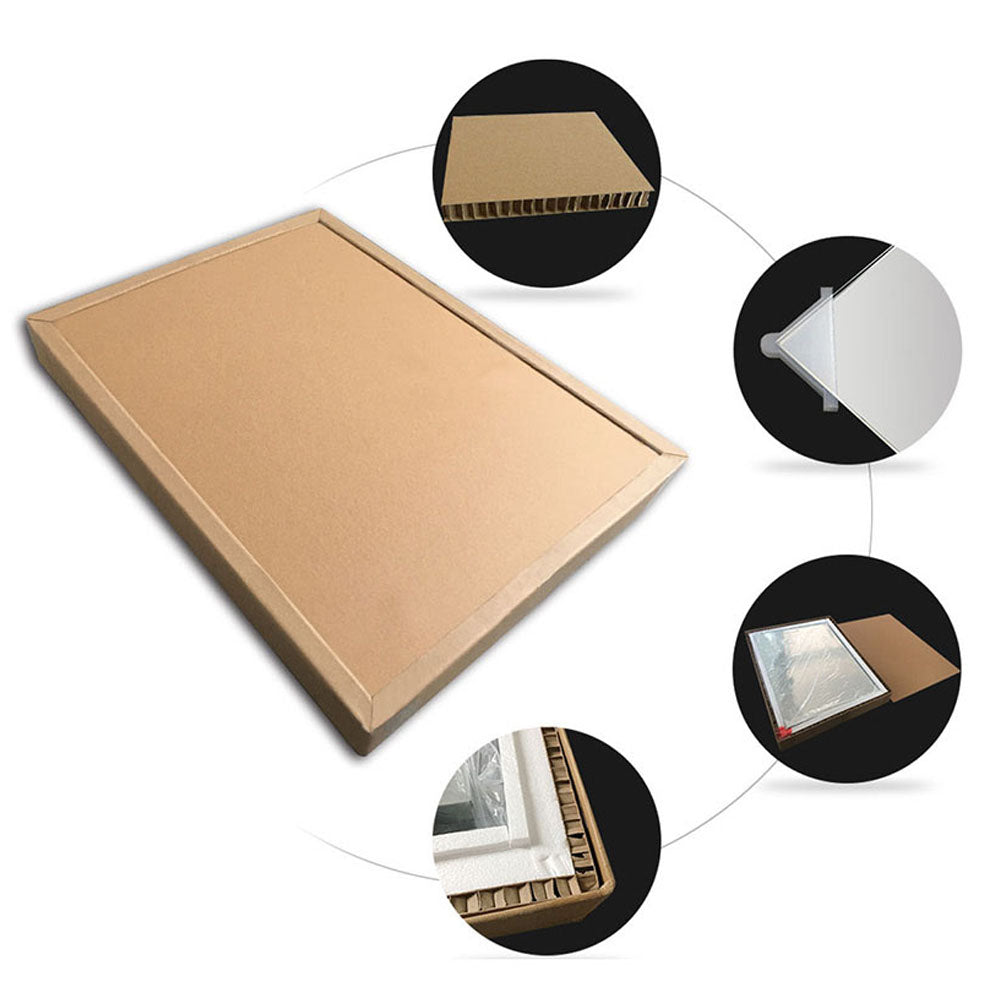 Modern Splash LED Mirror with Clock, 3x Magnifying Adjustable Brightness