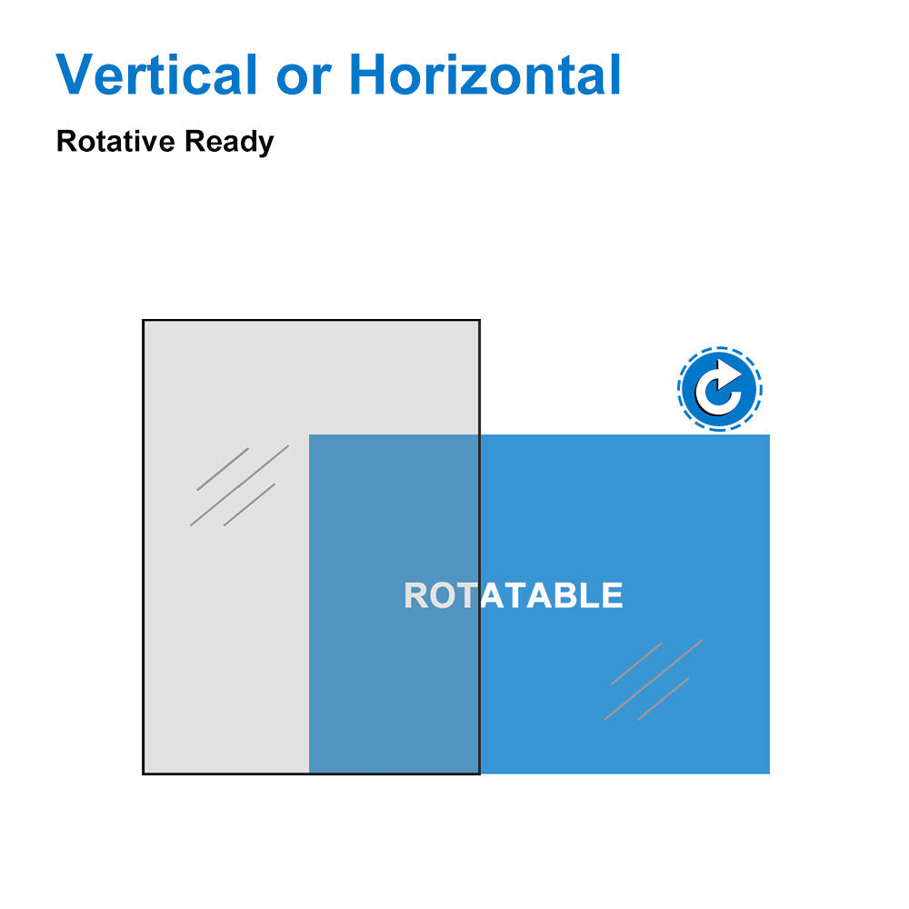 Modern Splash LED Rectangle Mirror
