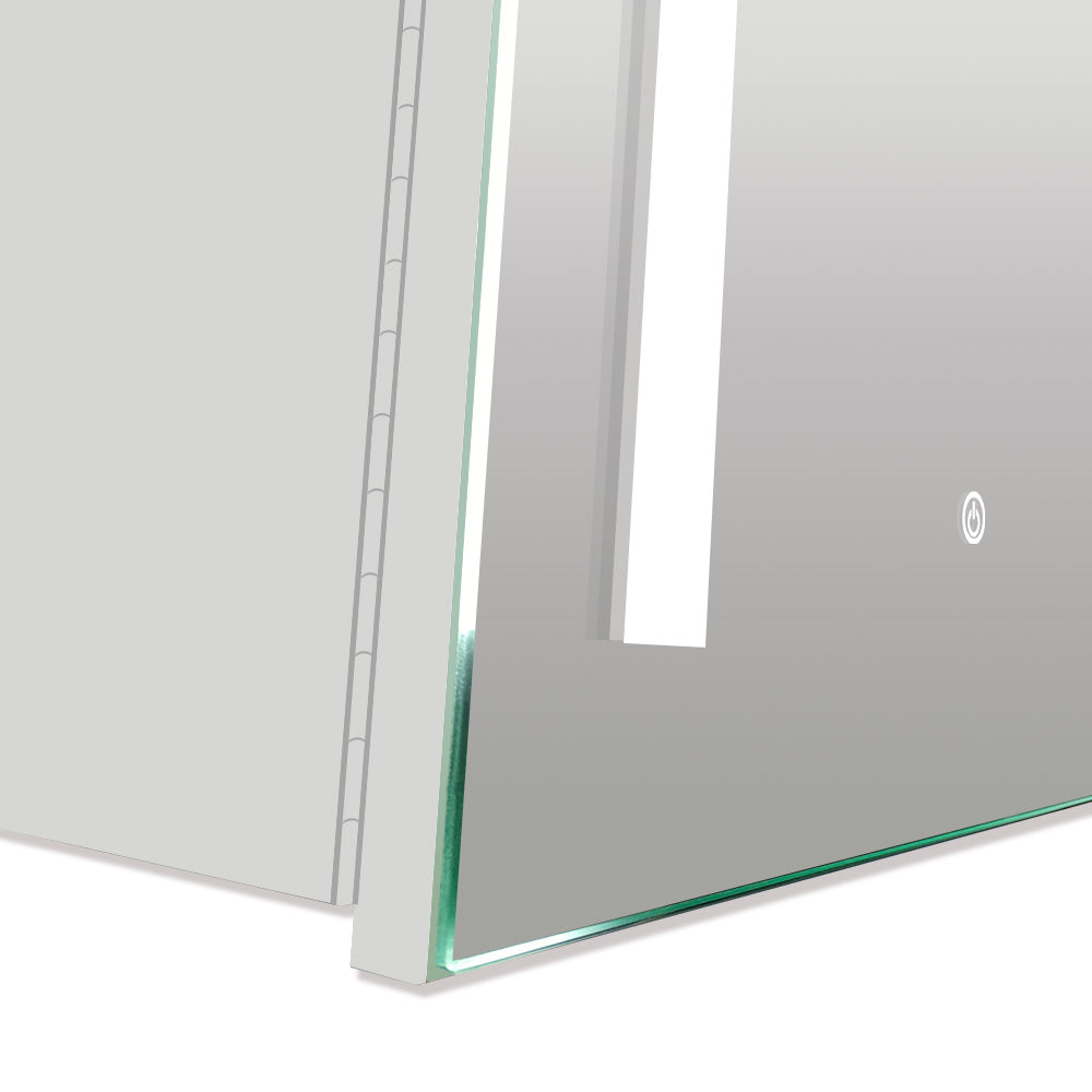 Modern Splash LED Rectangle Mirror