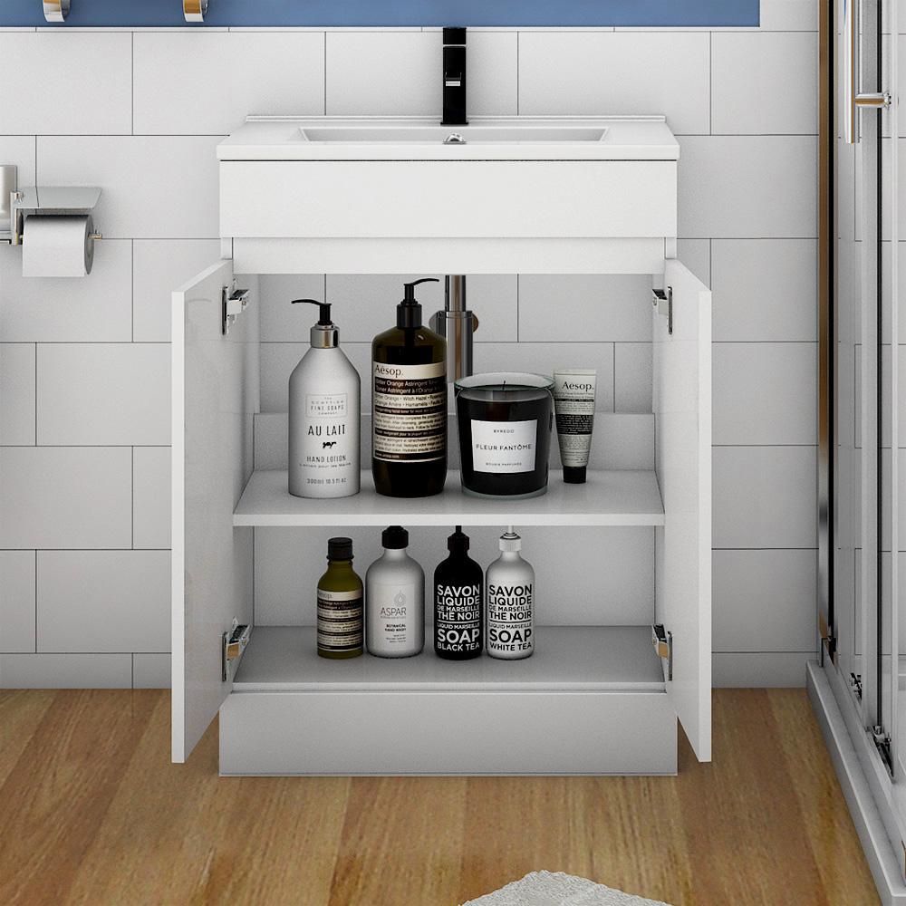 Modern Splash White Vanity Units