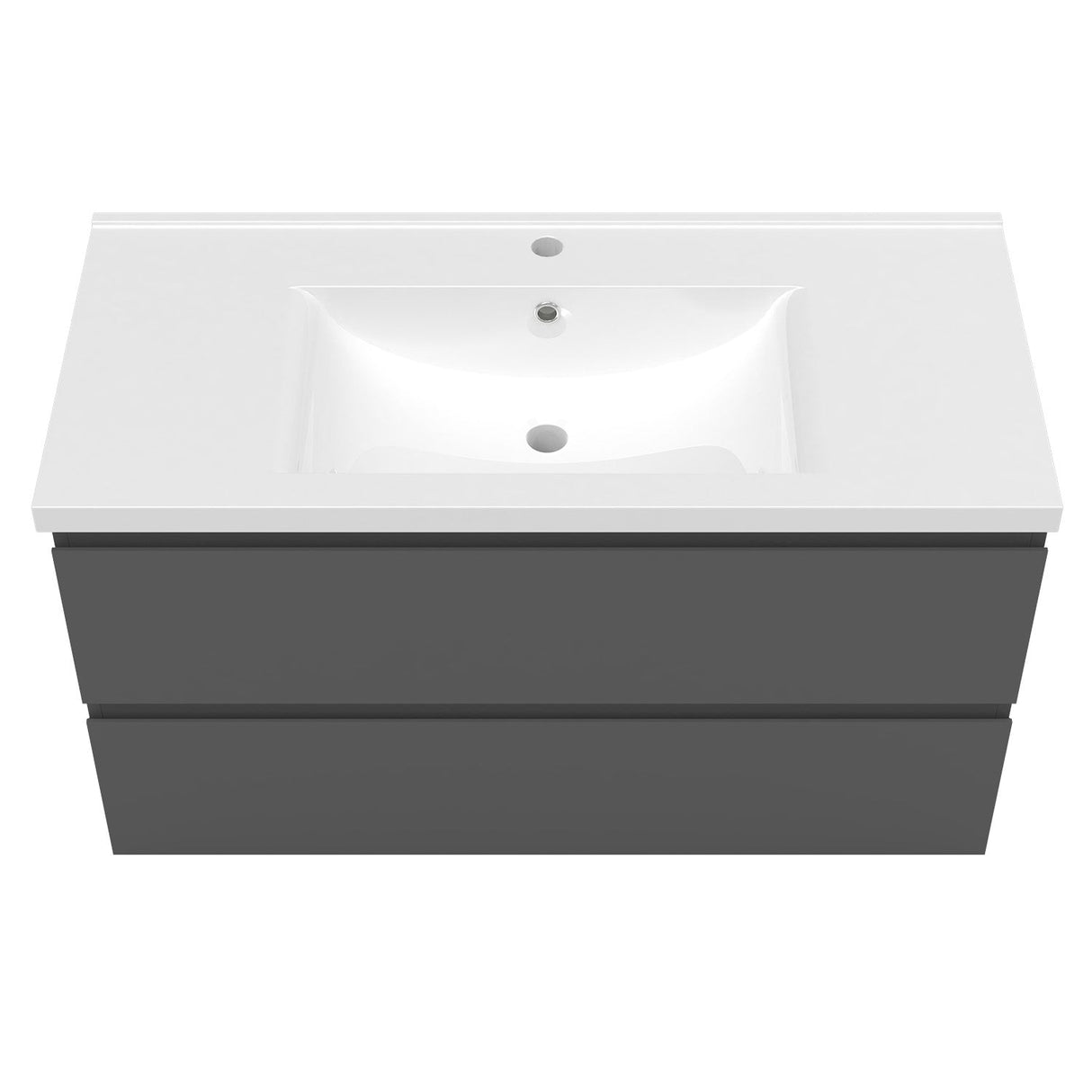 Modern Splash Grey Wall Mounted Vanity Units-Y-254B+Y-T-100A