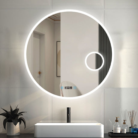 Modern Splash LED bathroom mirror BM-HDS1705TM — integrated lighting at face level for maximum light distribution