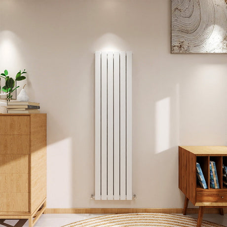 Modern Splash flat panel radiator FP16-6 in white — clean, minimal design for contemporary and traditional interiors