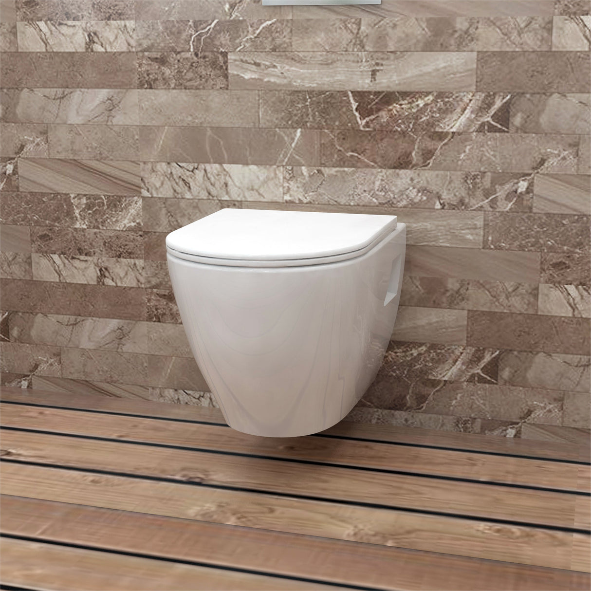 Modern Splash Wall Hung Toilet Whit-TO-085