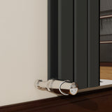 Modern Splash Vertical Flat Panel Mirror Radiator 1800x417mm Double