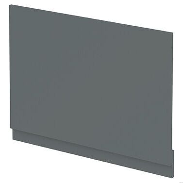 Halite 750mm Matt Grey Waterproof End Bath Panel