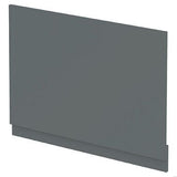 Halite 750mm Matt Grey Waterproof End Bath Panel