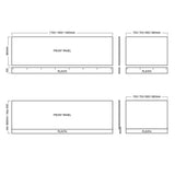 Modern Splash  1900mm Matt Grey Waterproof Front Bath Panel