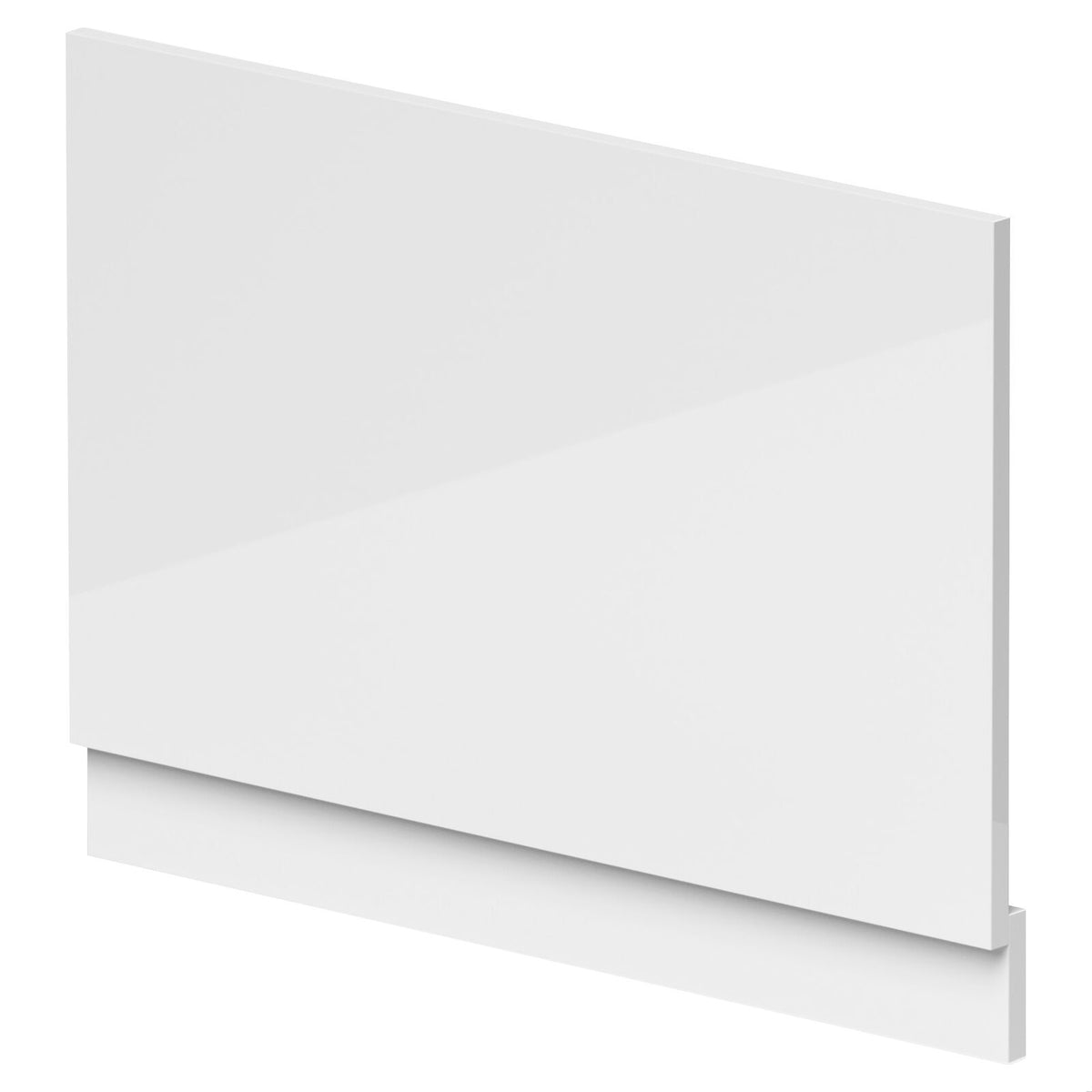 Modern Splash  800mm Gloss White Gloss Waterproof End Bath Panel