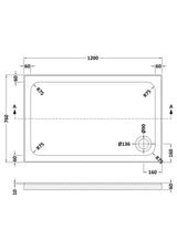 Shower Stone Tray Size
