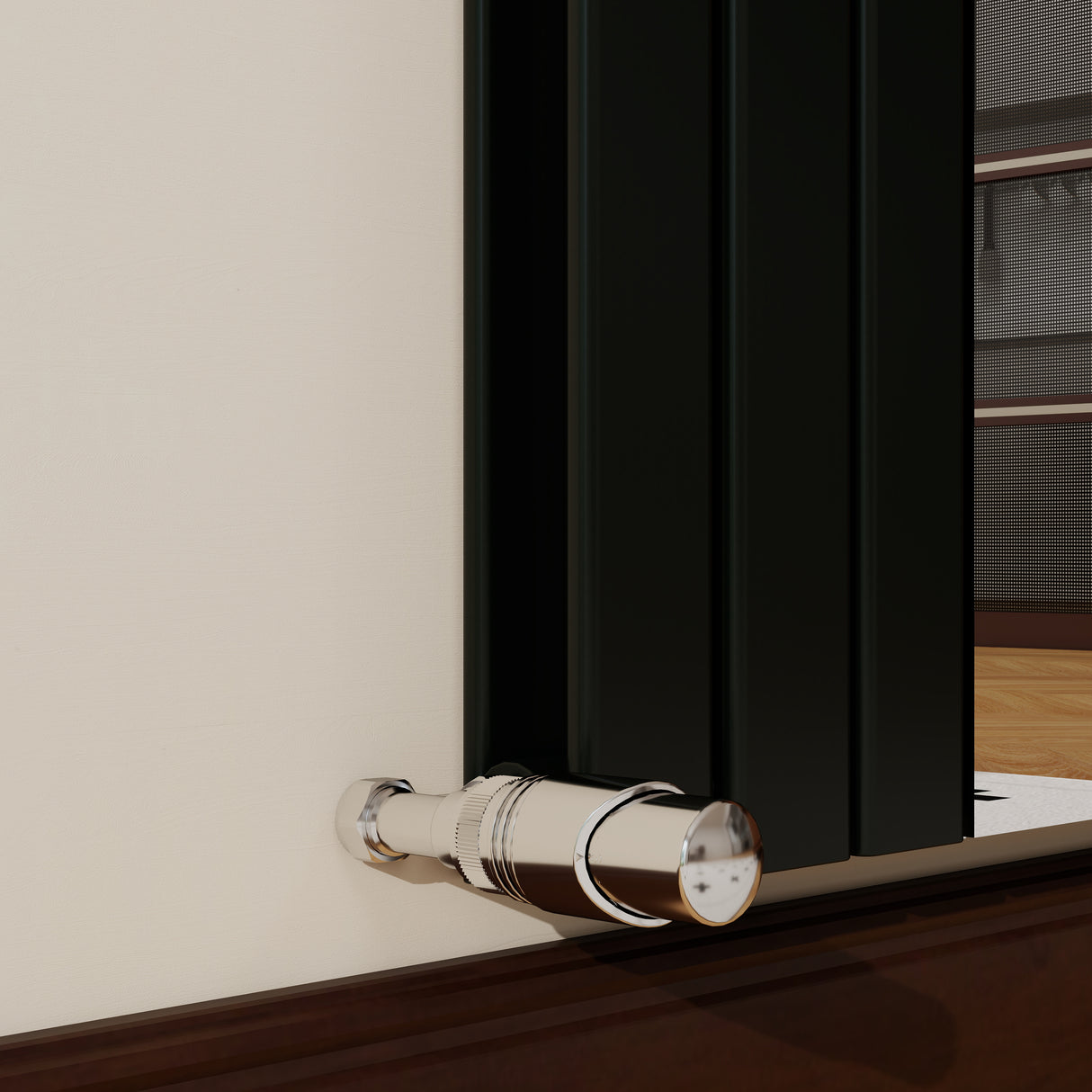 Modern Splash Vertical Flat Panel Mirror Radiator 1800x553mm Double