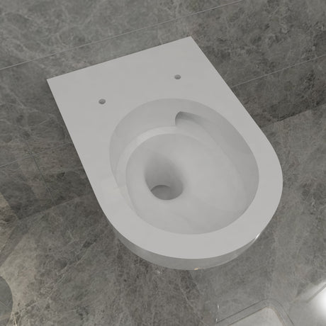 Modern Splash Wall Hung Toilet White-TO-415