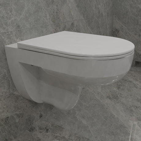 Modern Splash Wall Hung Toilet White-TO-415