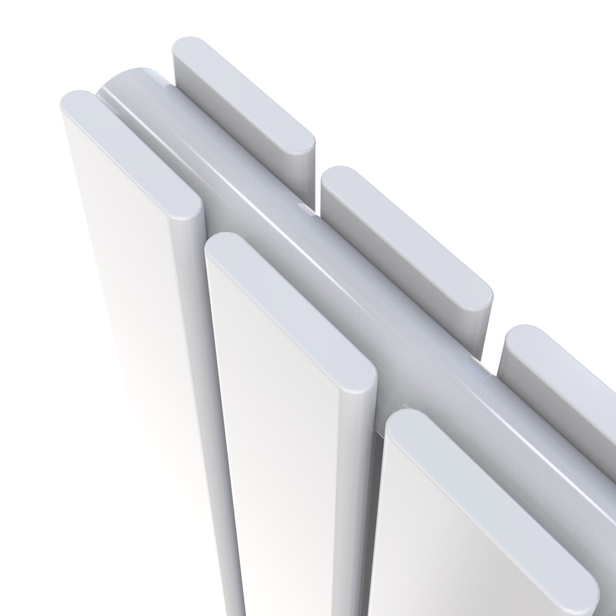 Panel Radiador Modern Splash Flat Panel White Radiator Vertical 1600x680mm 2 Panels