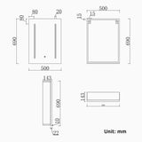Modern Splash LED Rectangle Mirror-BMG-XL-L011A