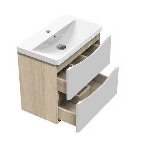 Modern Splash White Oak Vanity Units-Y-301A+Y-T300C_GB