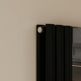 Modern Splash Vertical Oval Column Mirror Radiator 1800x499mm Double