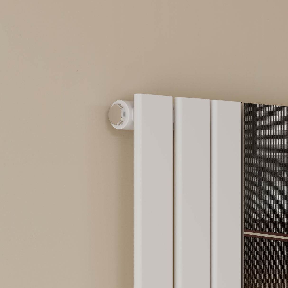 Modern Splash Vertical Flat Panel Mirror Radiator 1800x417mm Single