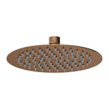 Modern Splash 200mm Round Brushed Bronze Fixed Shower Head