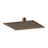 Modern Splash 200mm Square Brushed Bronze Fixed Shower Head