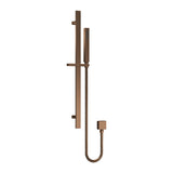 Modern Splash Brushed Bronze Rectangular Shower Slider Rail Kit