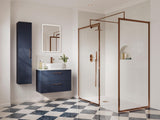 Modern Splash Brushed Bronze Shower Handset Kit With Round Outlet Elbow