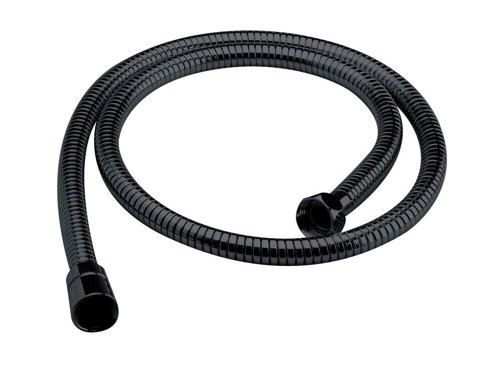 1.5m Matt Black Double Lock Shower Flex