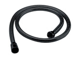 1.5m Matt Black Double Lock Shower Flex