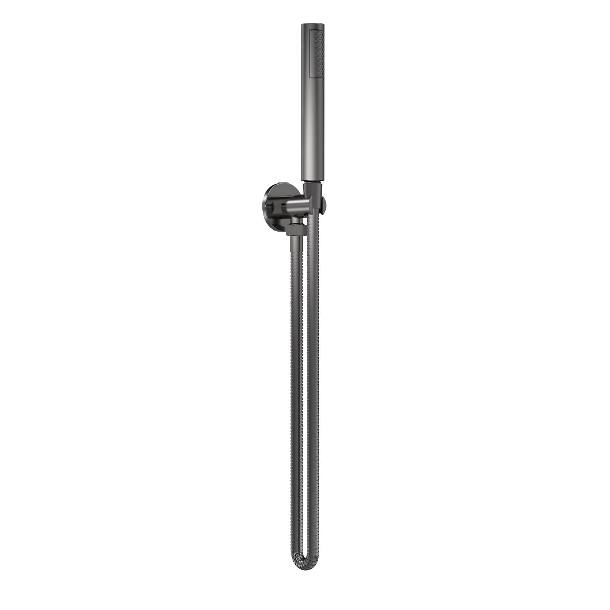 Modern Splash Brushed Pewter Round Shower Handset Kit
