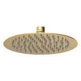 Modern Splash  Brushed Brass Round Fixed Shower Head