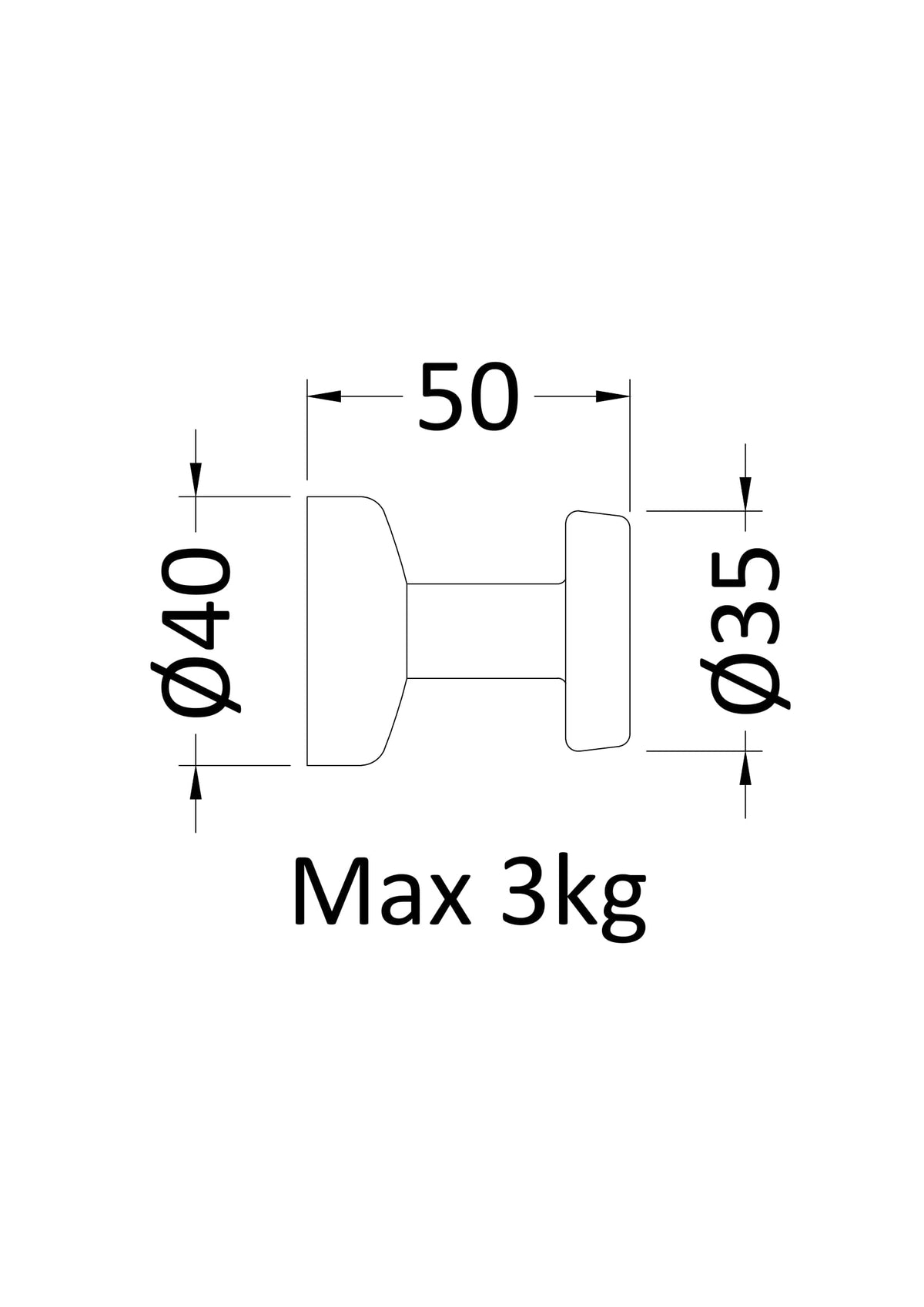 Chrome Magnetic Robe Hook